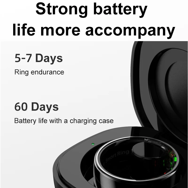 Smart Ring with Charging Case  - Temperature Ring Skin บทวิจารณ์และราคา