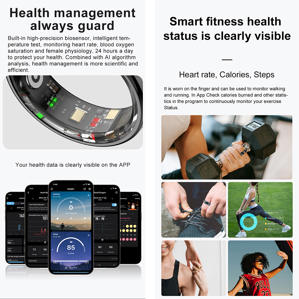 R08 Fitness Tracker Smart Ring - Temperature Ring Skin บทวิจารณ์และราคา