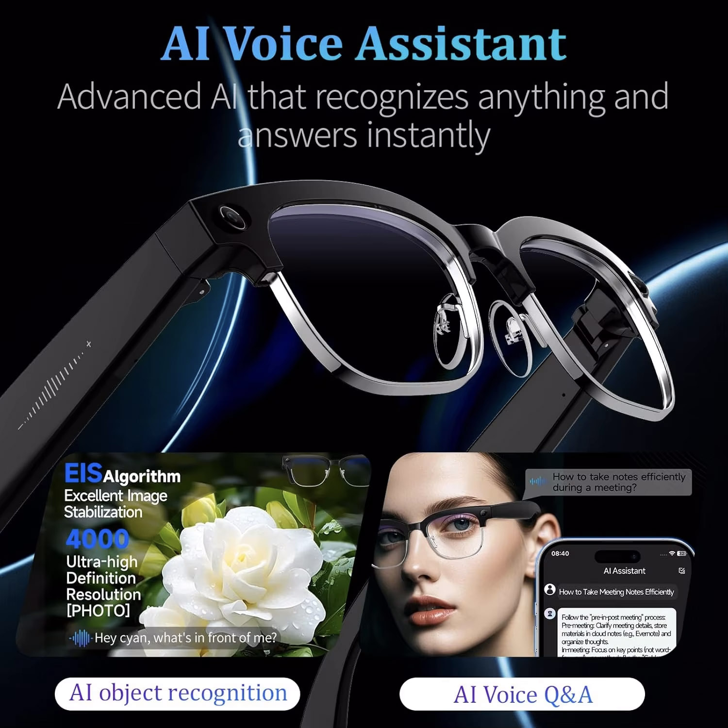 2026 World Premiere 4K HD Came - Smart Glasses Lens บทวิจารณ์และราคา
