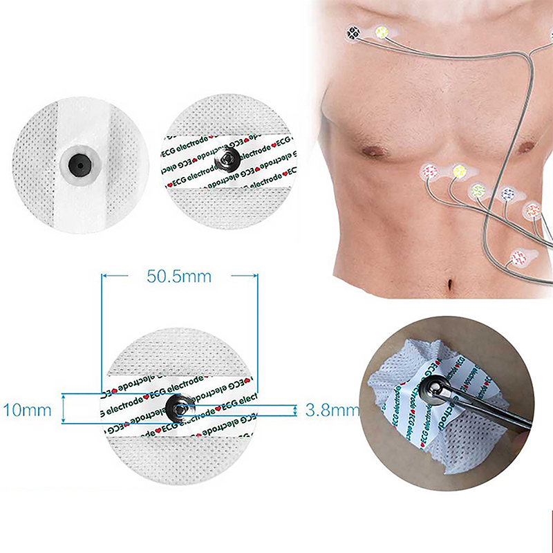 50PCS/Bag Electrode Patch  Dis - Ecg Patch Monitor บทวิจารณ์และราคา