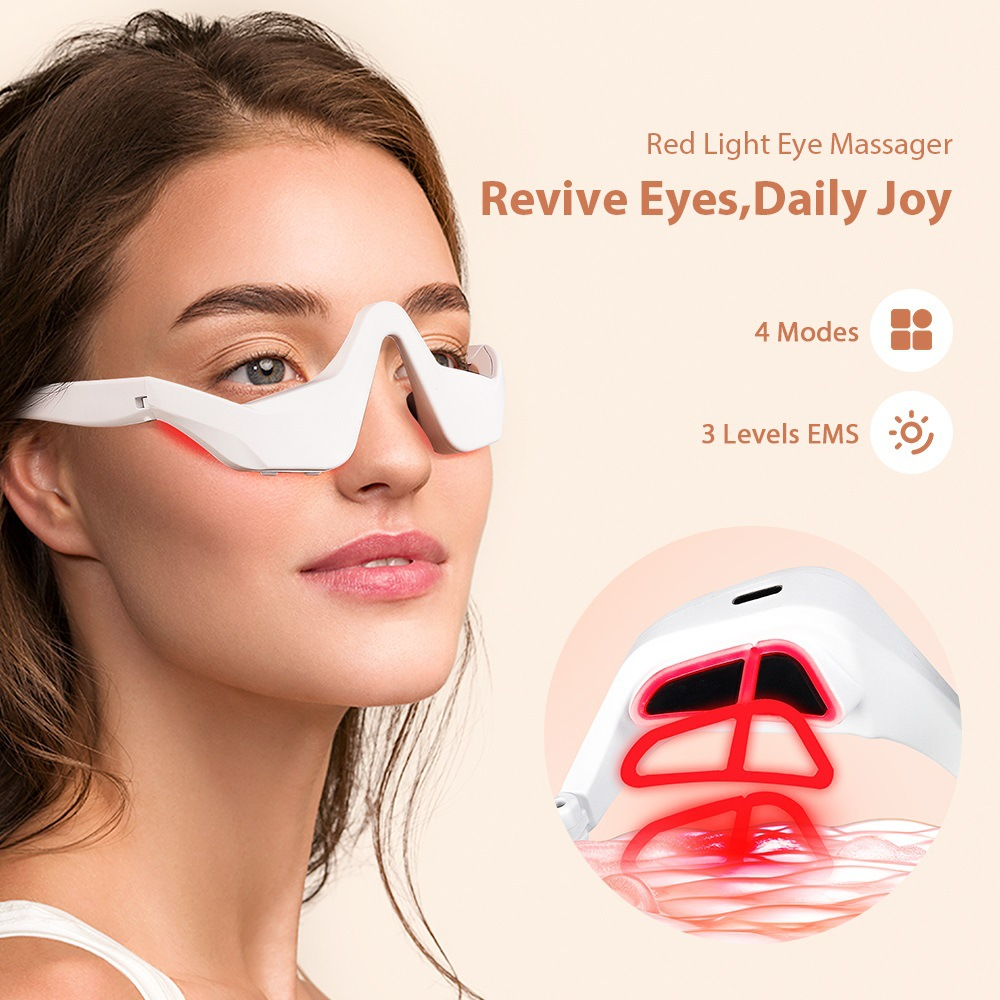 Eye Massager Under Eye Red Lig - Light Therapy Glasses บทวิจารณ์และราคา