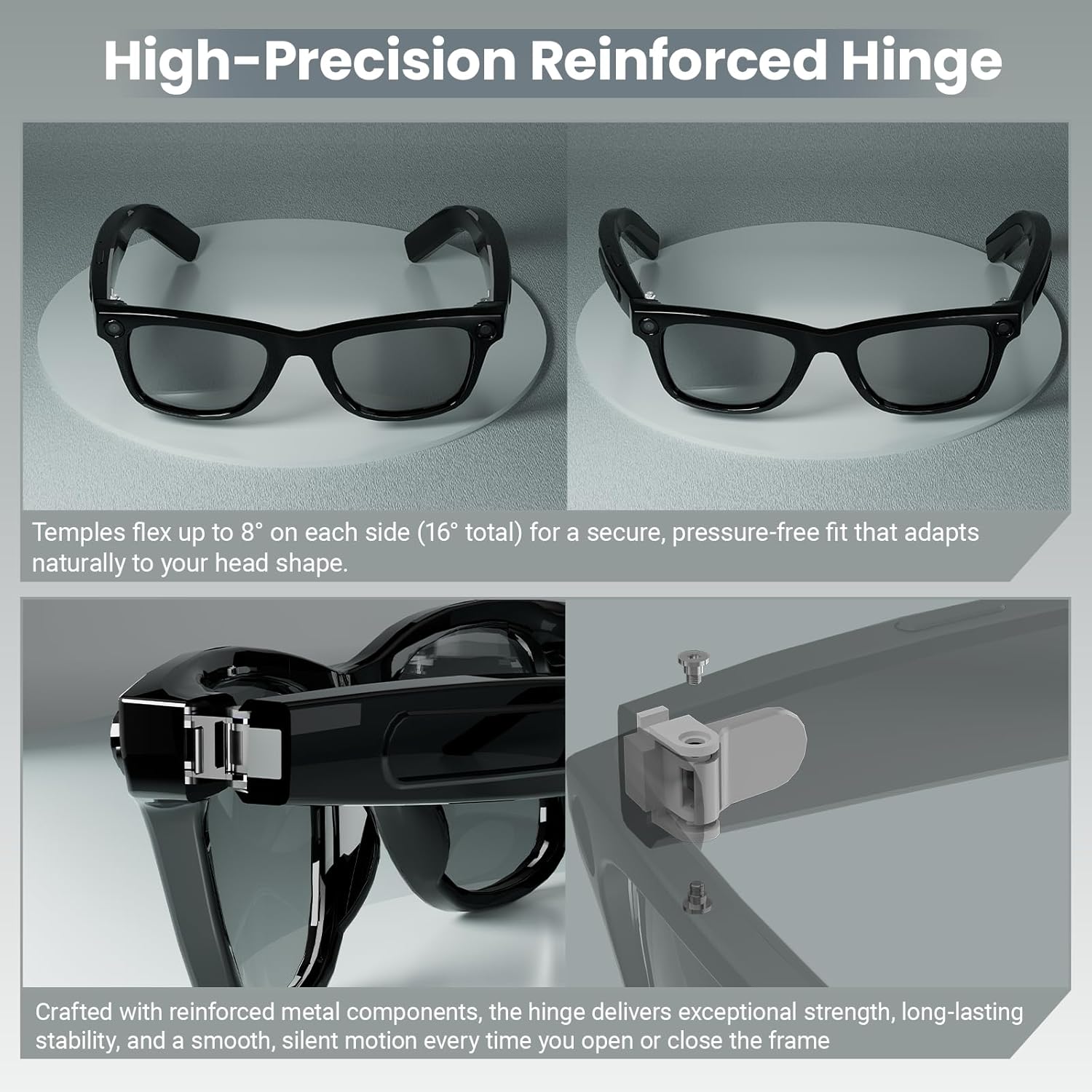 8MP AI Smart Glasses: 1080P Vi - Smart Glasses Lens บทวิจารณ์และราคา