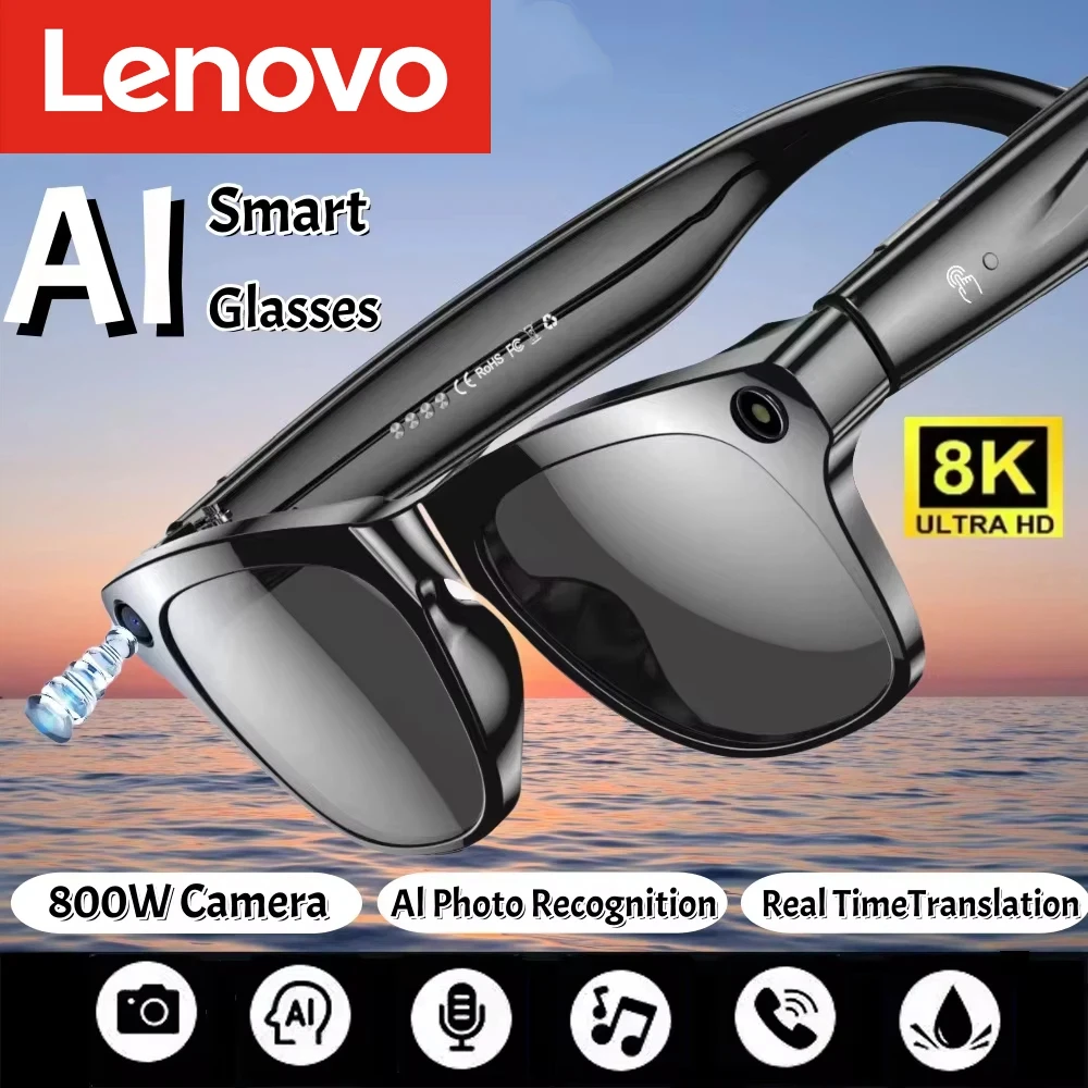 Lenovo AI Smart Glasses 8K HD  - Smart Glasses Lens บทวิจารณ์และราคา