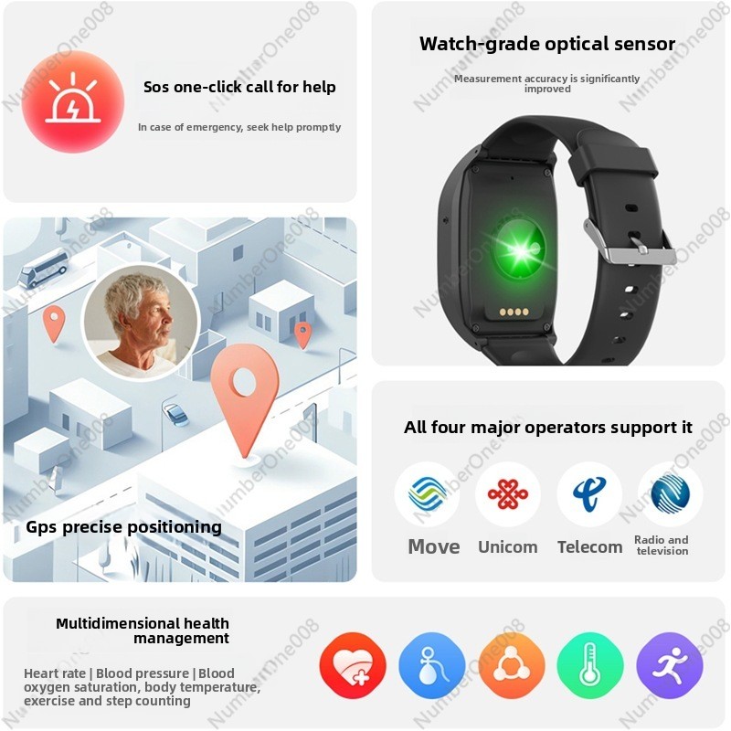 4G Smart Watch for Elderly, GP - Fall Detection Watch บทวิจารณ์และราคา