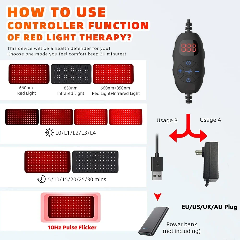 120 LEDs Led 660nm and 850nm N - Galvanic Skin Sensor บทวิจารณ์และราคา