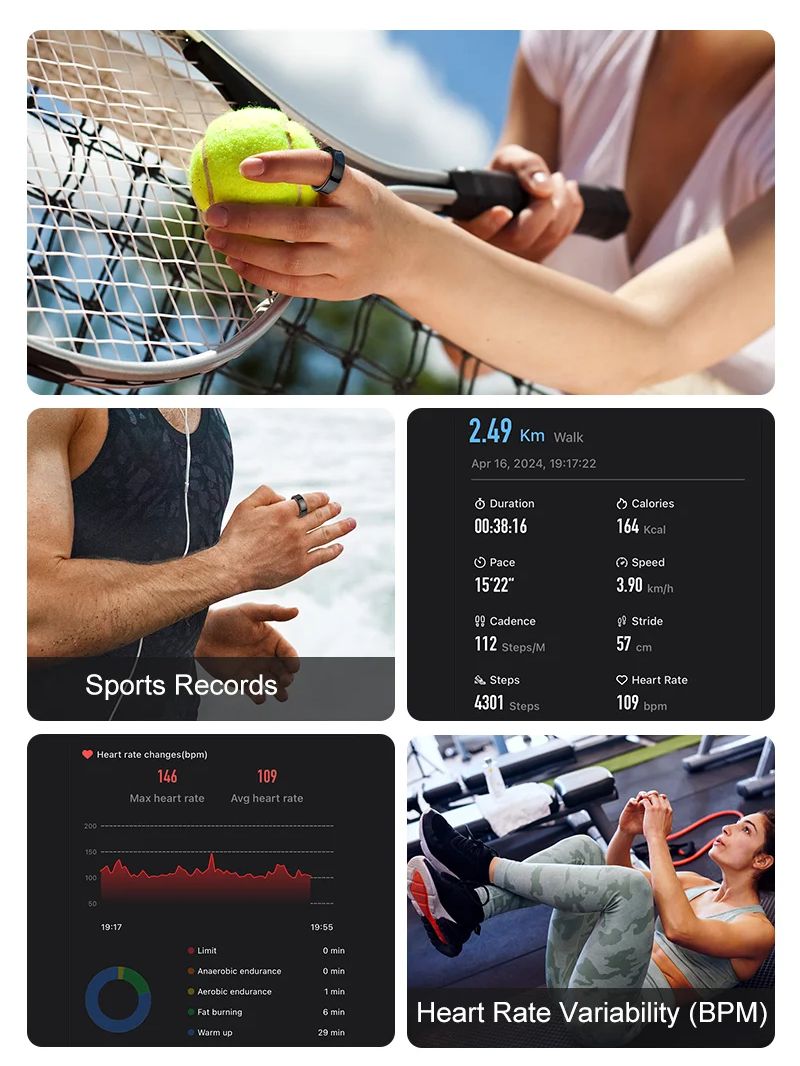 New Smart Ring R09 Health Moni - Temperature Ring Skin บทวิจารณ์และราคา